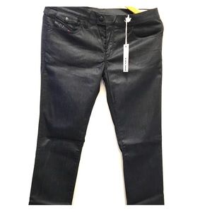 Diesel black biker pants
